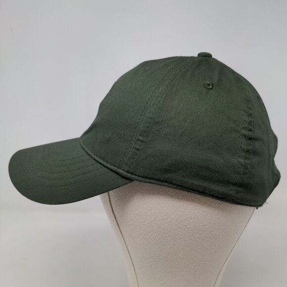 Unbranded Men's Strapback Hat Green Size OSFM Blank Vent Holes - Picture 3 of 7